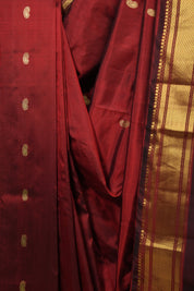 Maroon Silk Paithani Saree - SRMSPS807