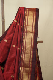 Maroon Silk Paithani Saree - SRMSPS807