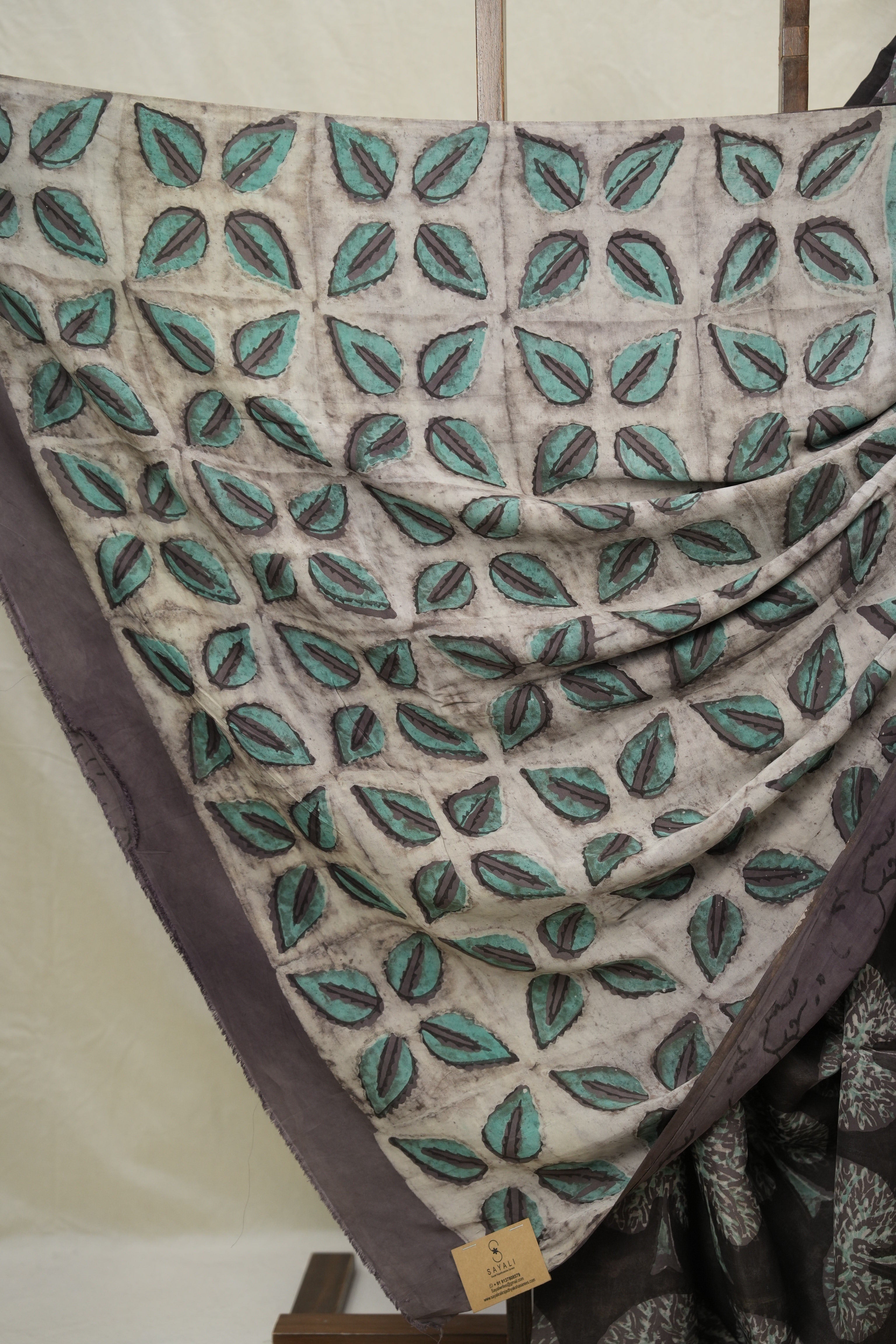 Taupe Grey HBP Modal Silk Saree - SRBMSS579