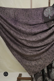 Taupe Grey HBP Modal Silk Saree - SRBMSS579