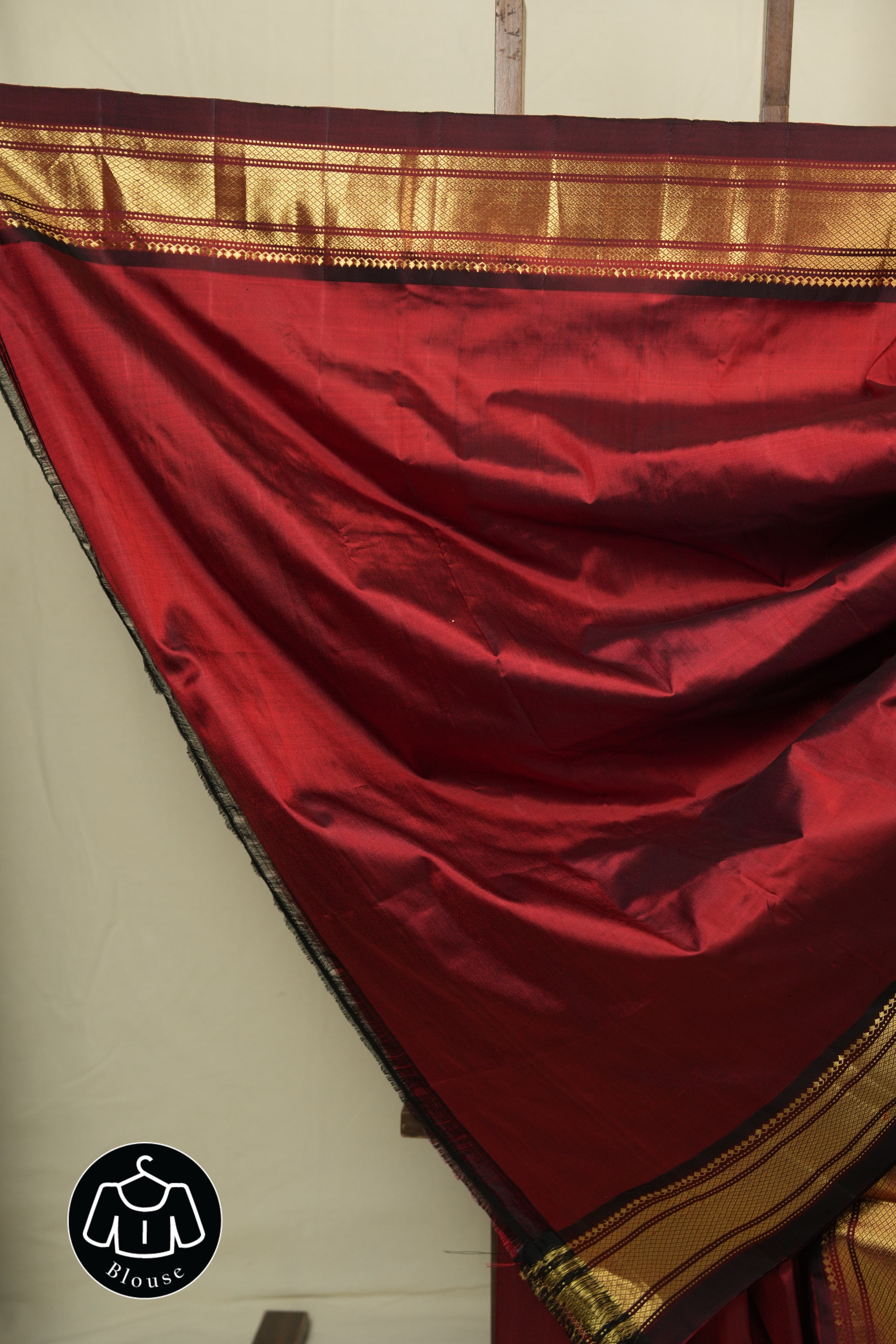 Maroon Silk Paithani Saree - SRMSPS807
