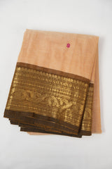 Light Peach Kanchi Cotton Saree - SRLPKCS1370