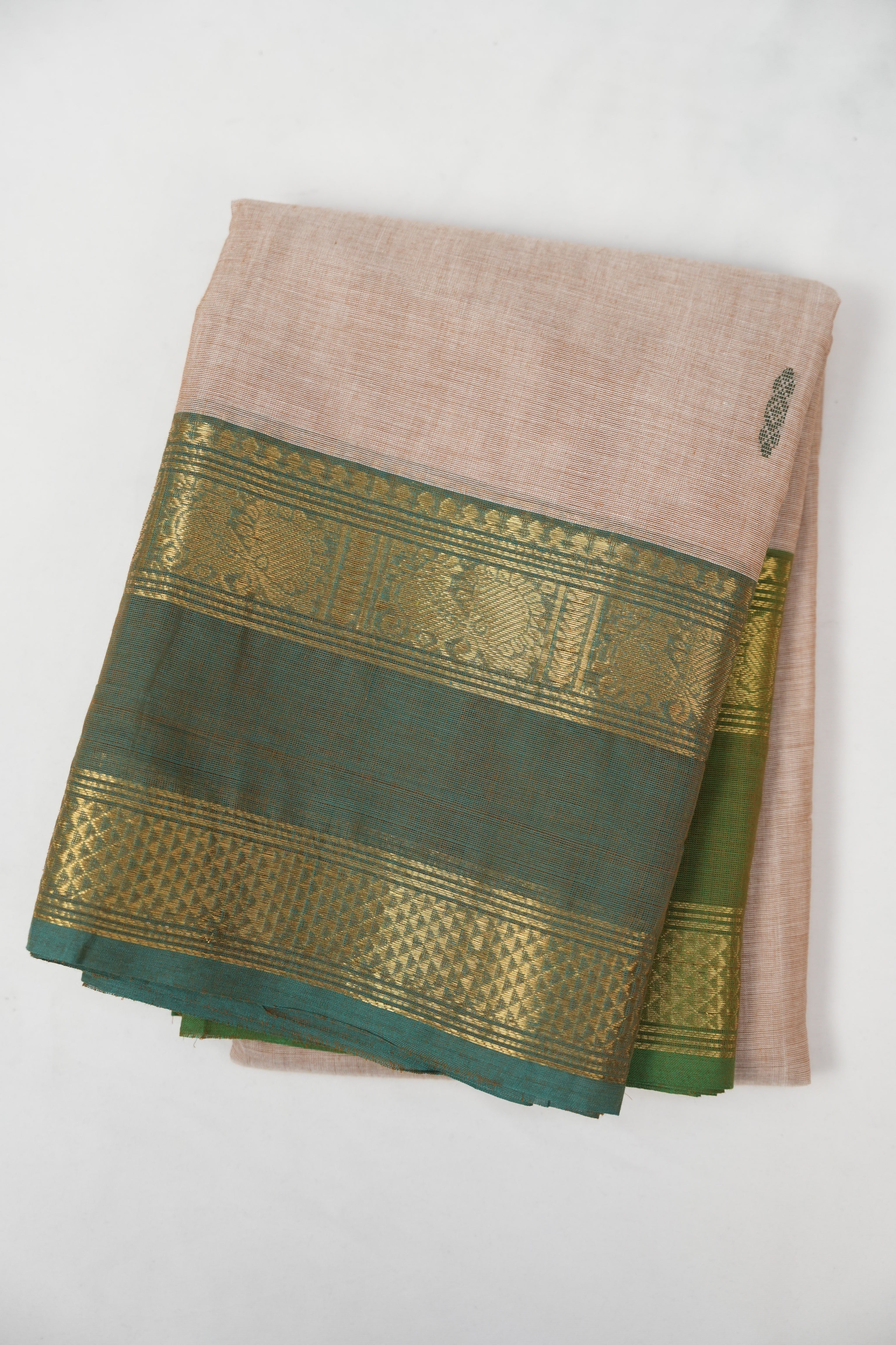 Sand Beige Kanchi Cotton Saree - SRSBKCS1360
