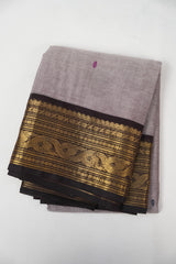 Mauve Kanchi Cotton Saree - SRMKCS1355