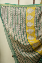 Cream HBP Cotton Silk Saree With Maheshwari Border - SRCCSS1733