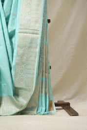 Aqua Banarasi Silk Saree - SRABSS781