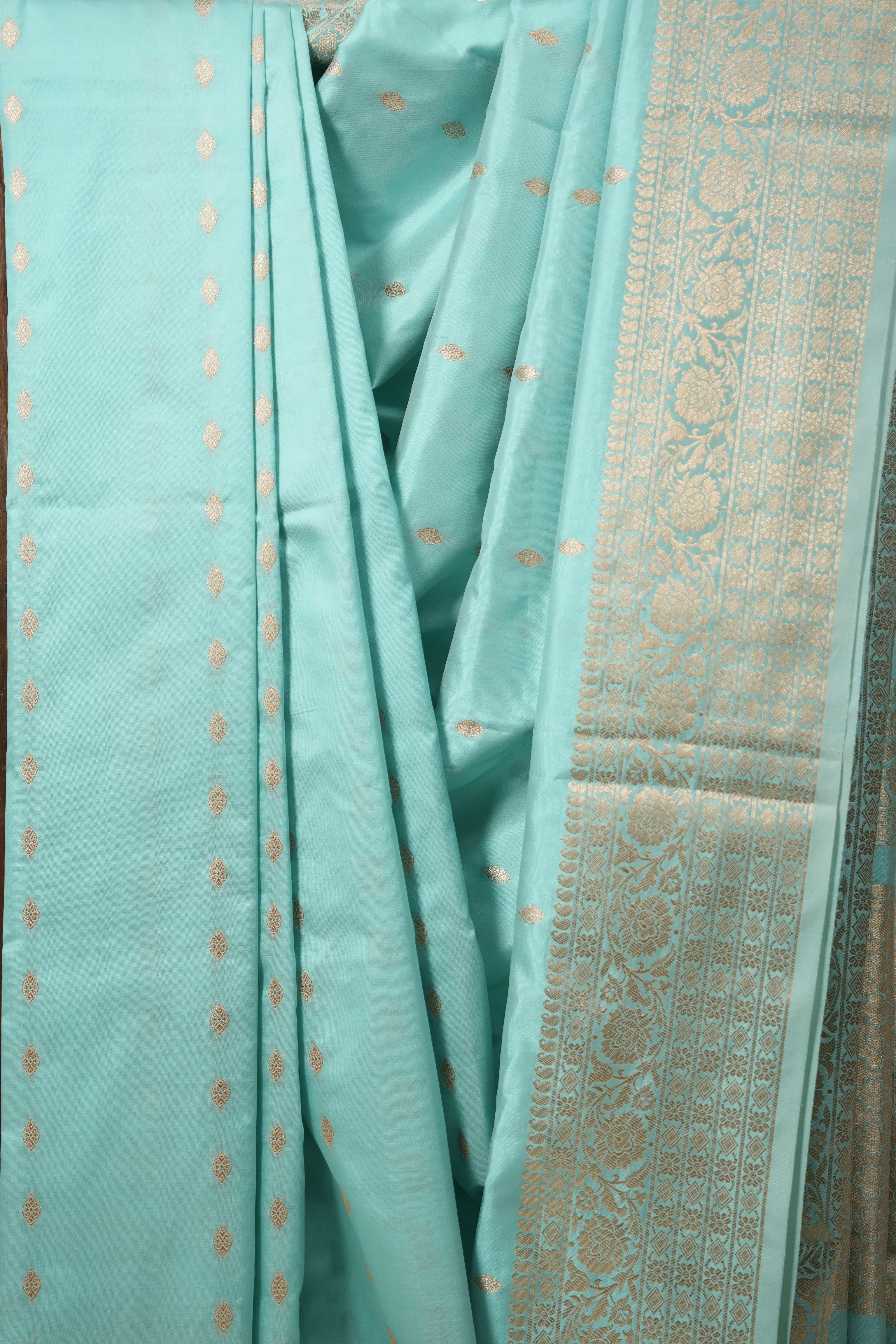 Aqua Banarasi Silk Saree - SRABSS781