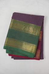Lavender Kanchi Cotton Saree - SRLKCS1368