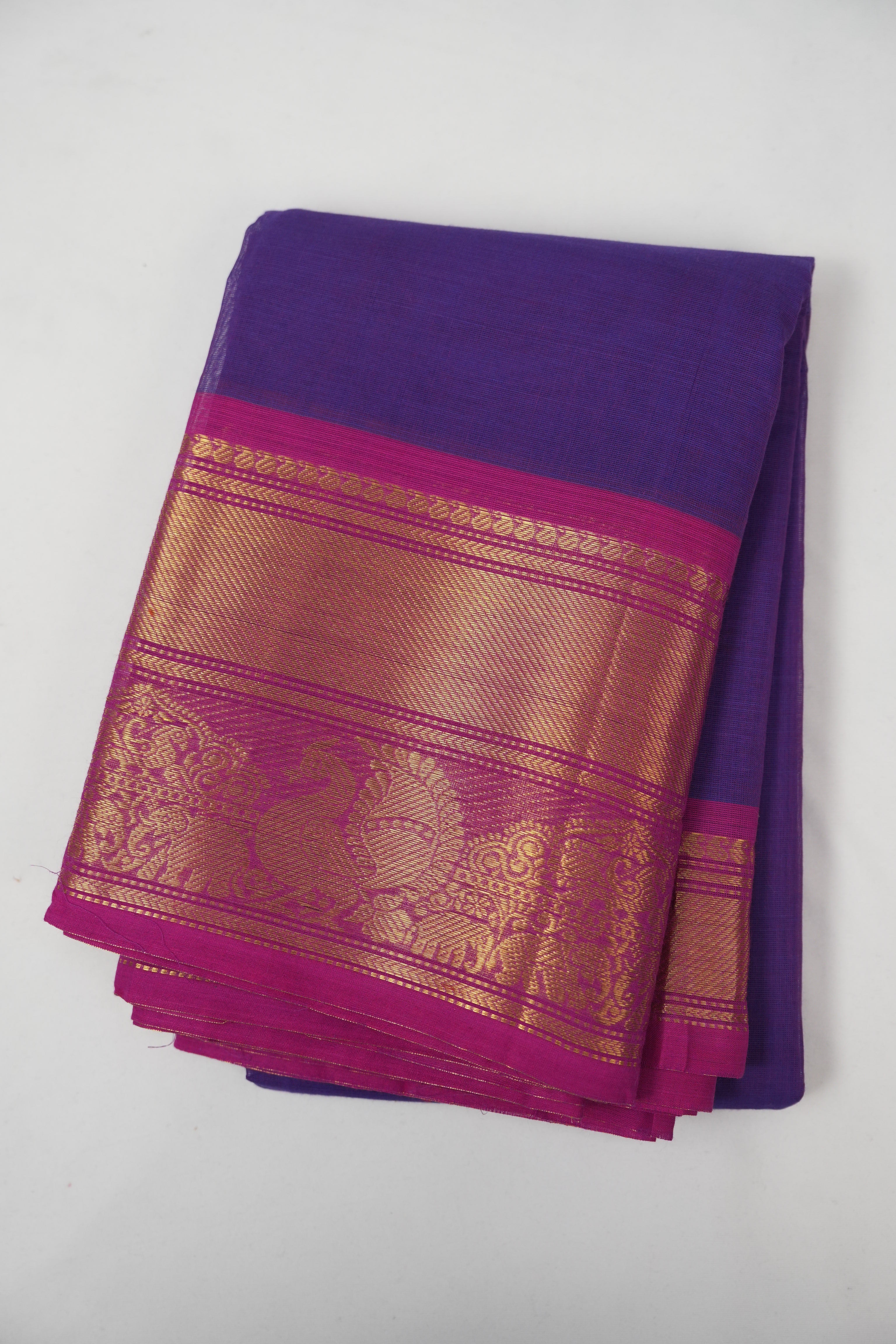 Purple Kanchi Cotton Saree - SRPKCS1369