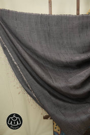 Beige Blue Kalamkari Tussar Silk Saree - SRBBKTSS50