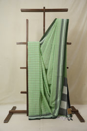 Mint Green Cotton Ilkal Saree - SRMGCIS928