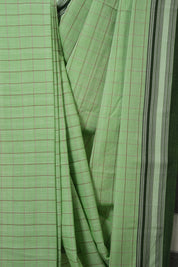 Mint Green Cotton Ilkal Saree - SRMGCIS928