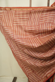 Red HBP Cotton Silk Saree With Maheshwari Border - SRRCSS1720