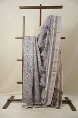 Light Lavender HBP Cotton Silk Saree With Maheshwari Border - SRLLCSS1328