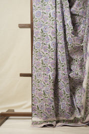 Light Lavender HBP Cotton Silk Saree With Maheshwari Border - SRLLCSS1328
