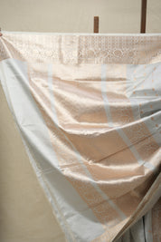 Steel Grey Banarasi Silk Saree - SRSGBSS777