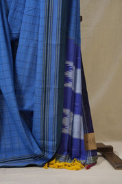 Blue Cotton Ilkal Saree - SRBCIS926