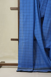 Blue Cotton Ilkal Saree - SRBCIS926