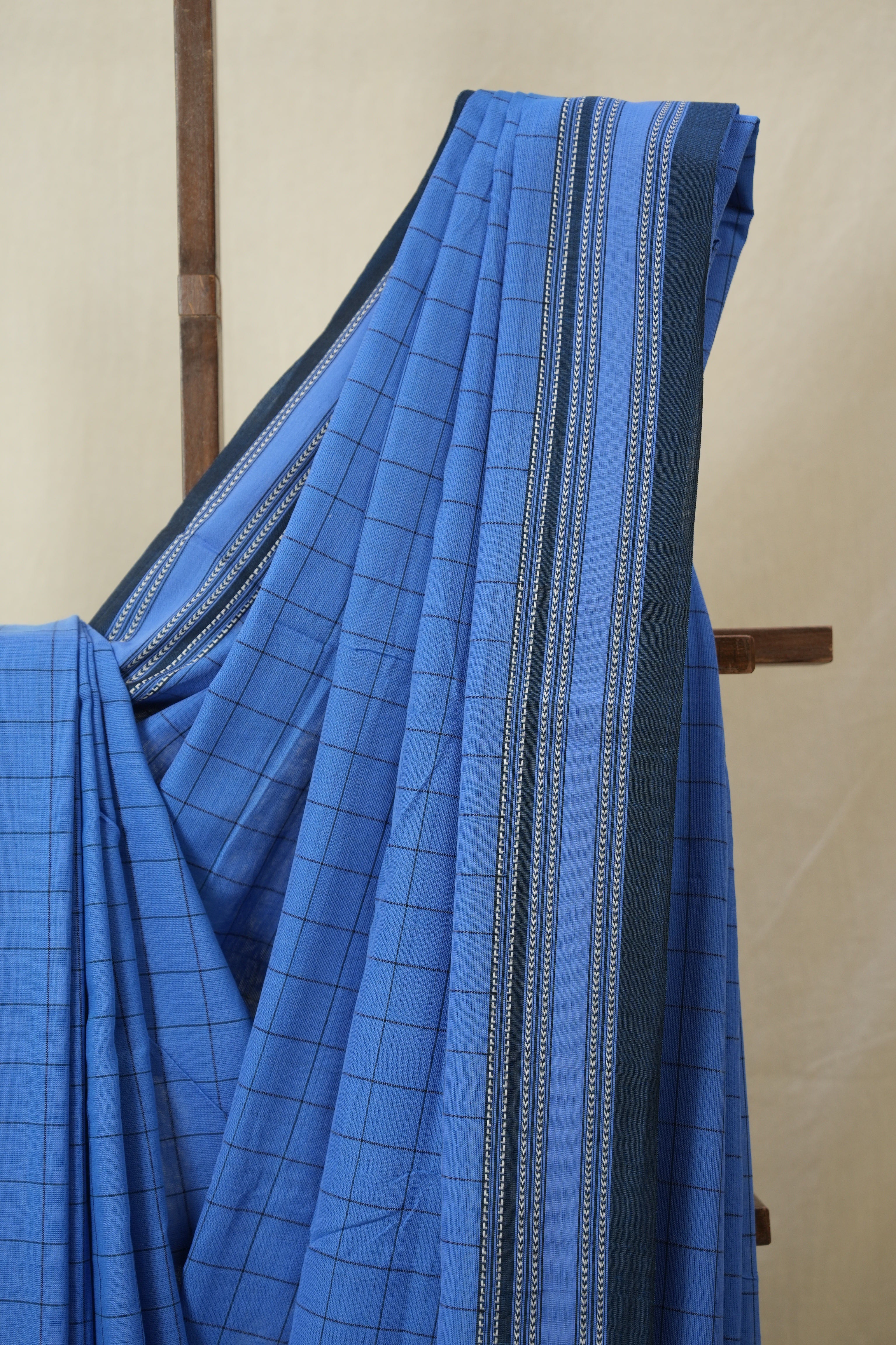 Blue Cotton Ilkal Saree - SRBCIS926