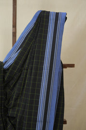 Black Cotton Ilkal Saree - SRBCIS925