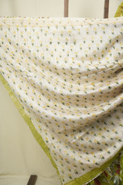 Light Green HBP Cotton Silk Saree With Maheshwari Border - SRGCSS1721