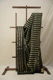 Black Gold Silk Paithani Saree - Saavari - SSBGSPS21