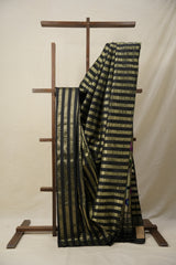 Black Gold Silk Paithani Saree - Saavari - SSBGSPS21