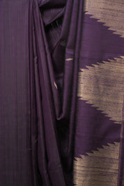 Deep Purple Raw Silk Saree - SRDPRSS1016