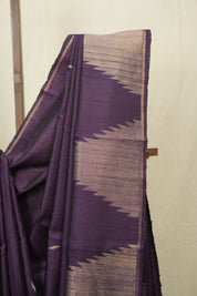 Deep Purple Raw Silk Saree - SRDPRSS1016