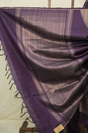 Deep Purple Raw Silk Saree - SRDPRSS1016