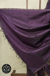 Deep Purple Raw Silk Saree - SRDPRSS1016