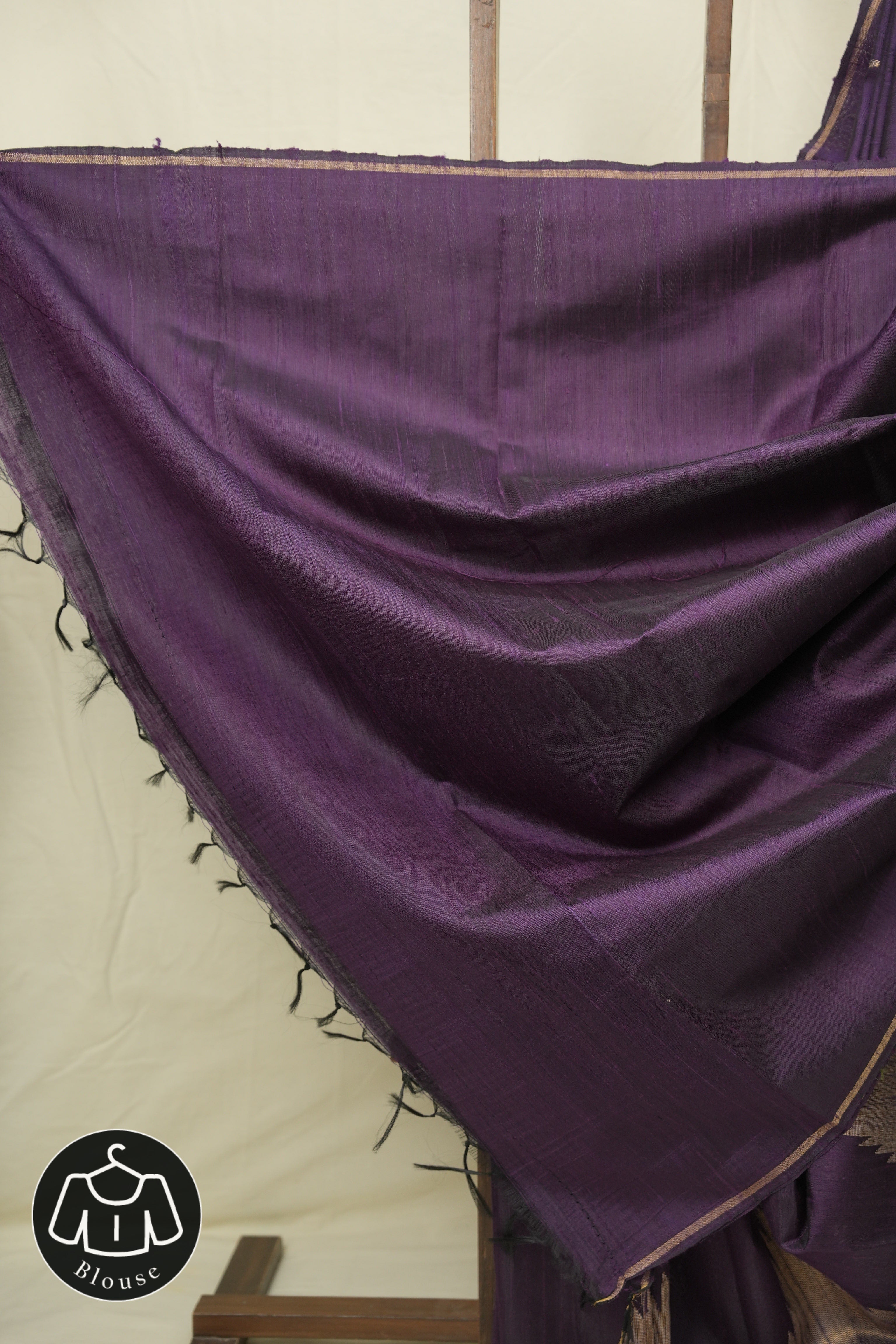 Deep Purple Raw Silk Saree - SRDPRSS1016