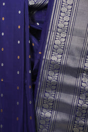 Navy Blue Gadwal Cotton Silk  Saree - SRNBGCSS196