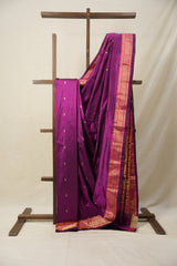 Purple Silk Paithani Saree - SRPSPS724