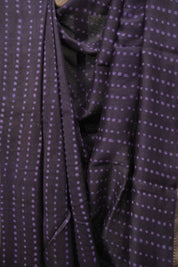 Purple HBP Cotton Silk Saree With Maheshwari Border - SRPCSS1725