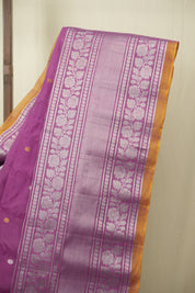 Purple Gadwal Cotton Silk Saree - SRPGCSS195
