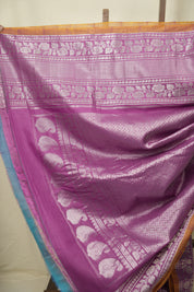 Purple Gadwal Cotton Silk Saree - SRPGCSS195