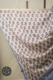 Blue HBP Cotton Silk Saree With Maheshwari Border - SRBCSS1330