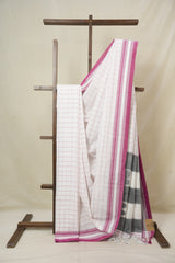 White Cotton Ilkal Saree - SRWCIS921