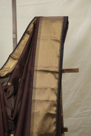 Coffee Brown Maheshwari Saree - SRCBMS1040