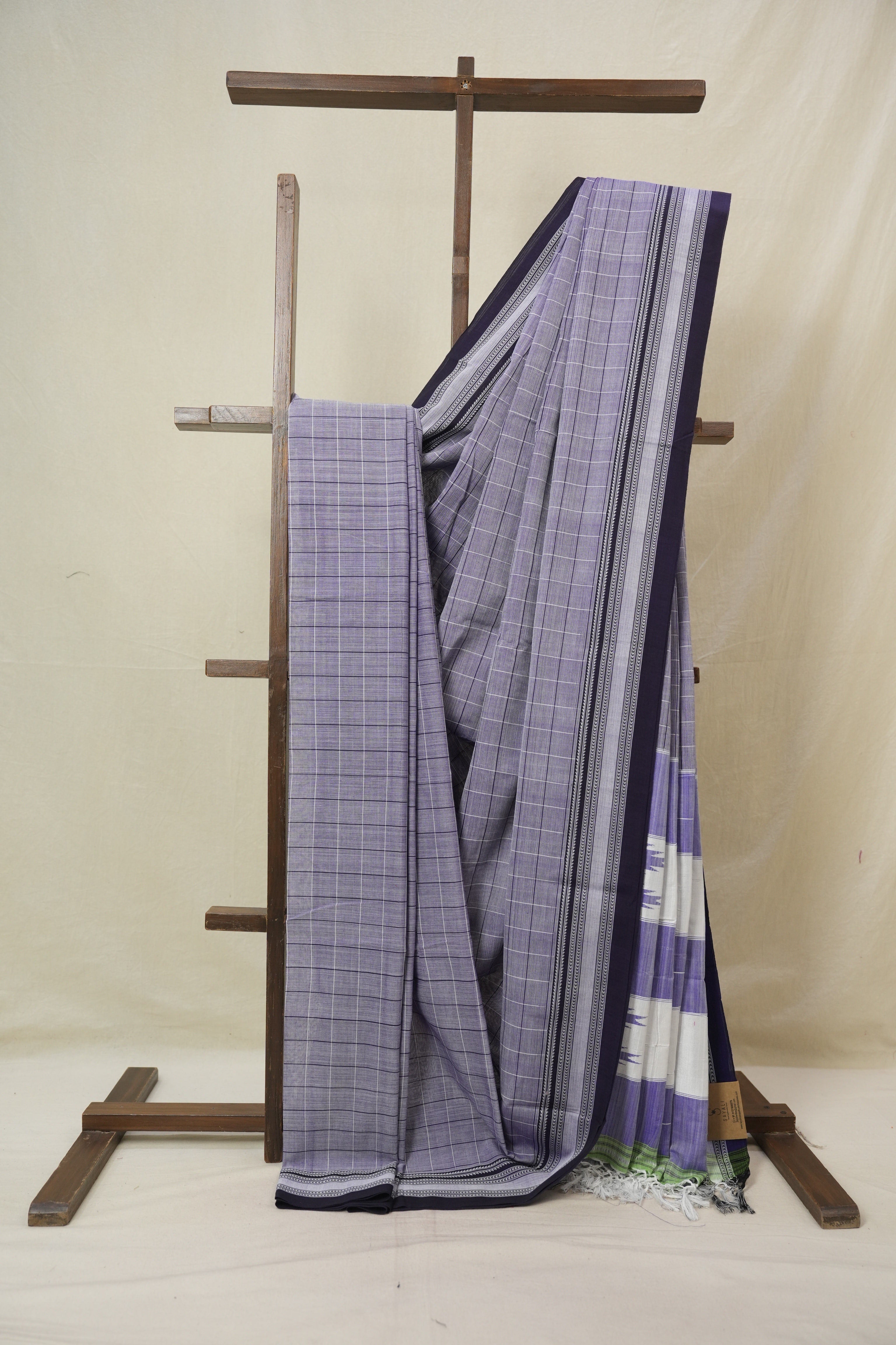 Light Purple Cotton Ilkal Saree - SRLPCIS920