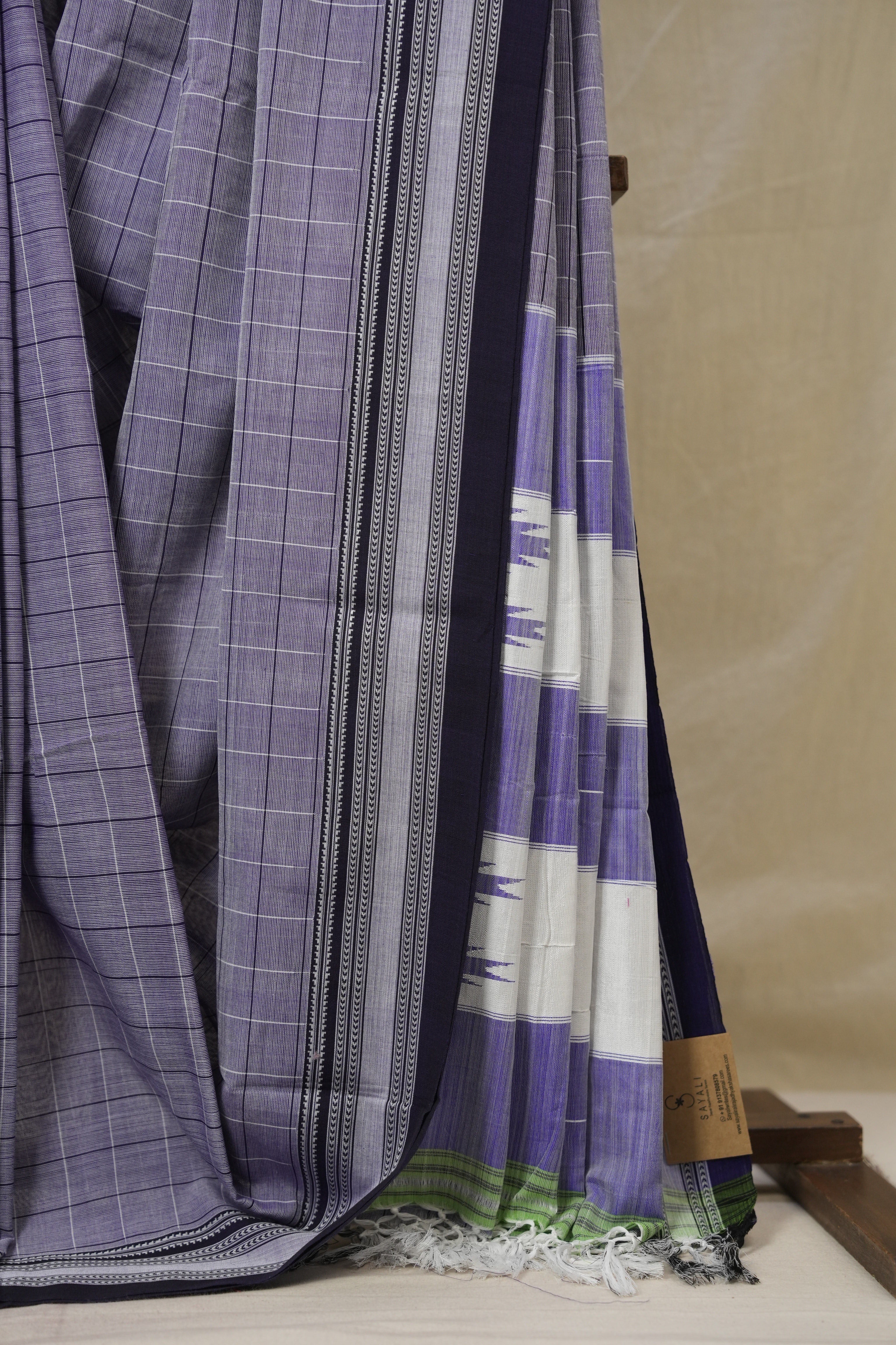Light Purple Cotton Ilkal Saree - SRLPCIS920