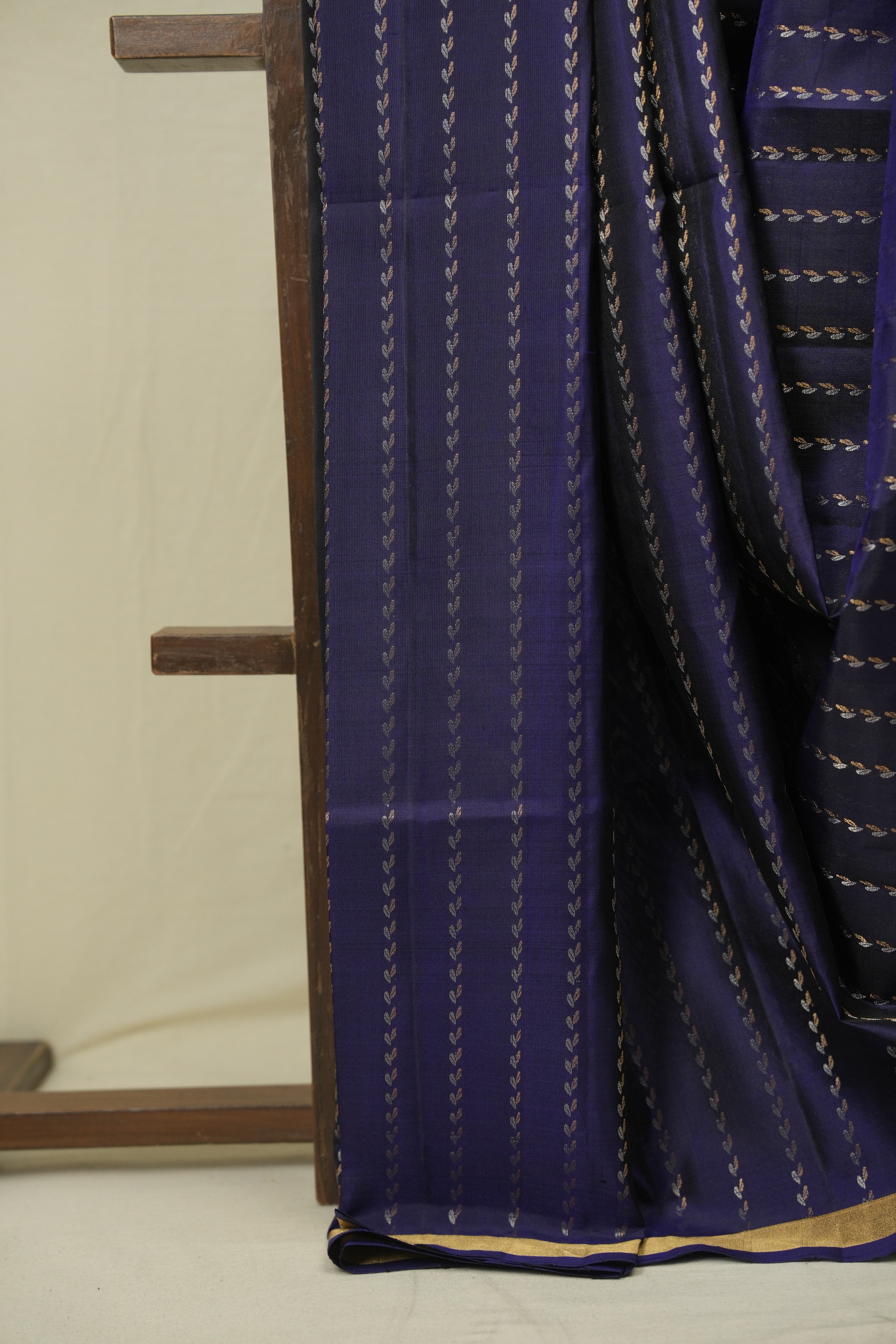 Navy Blue Soft Silk Saree - SRNBSSS460