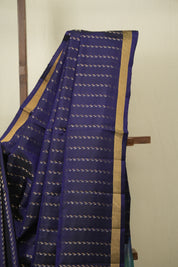 Navy Blue Soft Silk Saree - SRNBSSS460