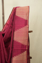 Red Raw Silk Saree - SRRRSS1013