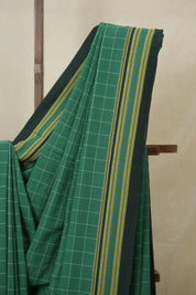 Green Cotton Ilkal Saree - SRGCIS919