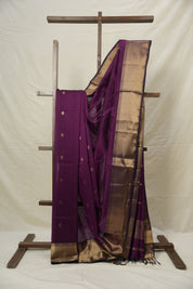 Purple Maheshwari Saree - SRPMS1035