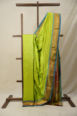 Neon Green Silk Paithani Saree - SRNGSPS723