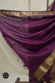 Purple Maheshwari Saree - SRPMS1035