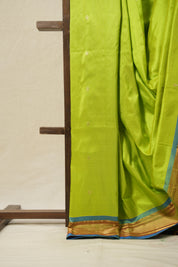 Neon Green Silk Paithani Saree - SRNGSPS723